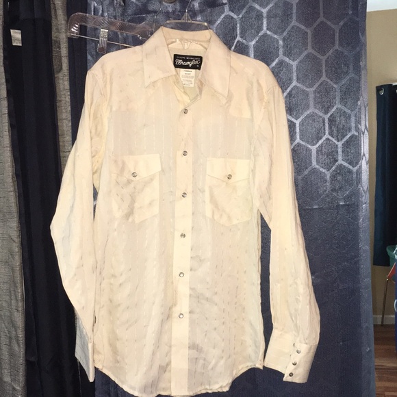 Wrangler Other - Vintage pearl snap wrangler rockabilly country western long sleeve shirt retro